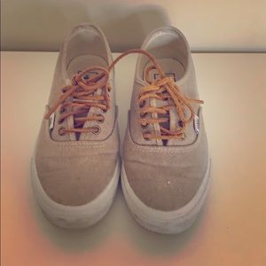 Vans 7.5 Lightly used tan sneakers